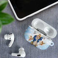 Italy Immaculate Conception Feast Day AirPods Case Virgin Mary with Cross And Lily Flower - Wonder Print Shop