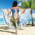 Italy Immaculate Conception Feast Day Beach Blanket Virgin Mary with Cross And Lily Flower - Wonder Print Shop