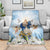 Italy Immaculate Conception Feast Day Blanket Virgin Mary with Cross And Lily Flower - Wonder Print Shop