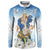 Italy Immaculate Conception Feast Day Button Sweatshirt Virgin Mary with Cross And Lily Flower LT19