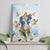 Italy Immaculate Conception Feast Day Canvas Wall Art Virgin Mary with Cross And Lily Flower - Wonder Print Shop