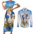Italy Immaculate Conception Feast Day Couples Matching Short Sleeve Bodycon Dress and Long Sleeve Button Shirt Virgin Mary with Cross And Lily Flower LT19