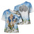 Italy Immaculate Conception Feast Day Cross Shoulder Shirt Virgin Mary with Cross And Lily Flower - Wonder Print Shop