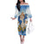 Italy Immaculate Conception Feast Day Family Matching Off The Shoulder Long Sleeve Dress and Hawaiian Shirt Virgin Mary with Cross And Lily Flower LT19