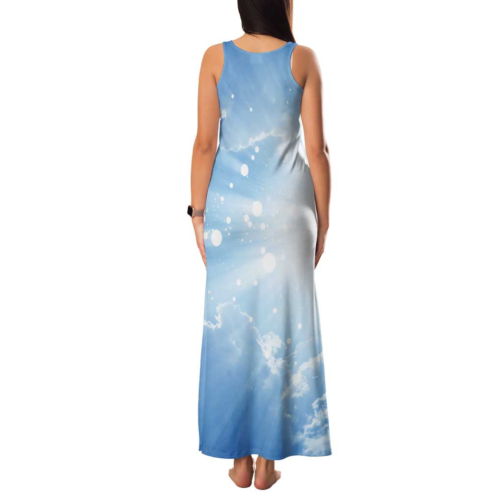 Italy Immaculate Conception Feast Day Family Matching Tank Maxi Dress and Hawaiian Shirt Virgin Mary with Cross And Lily Flower LT19