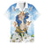 Italy Immaculate Conception Feast Day Hawaiian Shirt Virgin Mary with Cross And Lily Flower LT19
