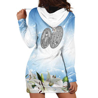 Italy Immaculate Conception Feast Day Hoodie Dress Virgin Mary with Cross And Lily Flower LT19