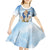 Italy Immaculate Conception Feast Day Kid Short Sleeve Dress Virgin Mary with Cross And Lily Flower LT19