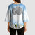 Italy Immaculate Conception Feast Day Kimono Sleeve Blouse Virgin Mary with Cross And Lily Flower - Wonder Print Shop
