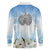 Italy Immaculate Conception Feast Day Long Sleeve Polo Shirt Virgin Mary with Cross And Lily Flower LT19