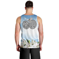 Italy Immaculate Conception Feast Day Men Tank Top Virgin Mary with Cross And Lily Flower LT19