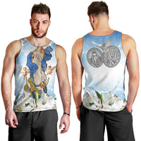 Italy Immaculate Conception Feast Day Men Tank Top Virgin Mary with Cross And Lily Flower LT19