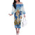 Italy Immaculate Conception Feast Day Off The Shoulder Long Sleeve Dress Virgin Mary with Cross And Lily Flower LT19