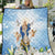 Italy Immaculate Conception Feast Day Quilt Virgin Mary with Cross And Lily Flower - Wonder Print Shop