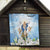 Italy Immaculate Conception Feast Day Quilt Virgin Mary with Cross And Lily Flower - Wonder Print Shop