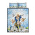 Italy Immaculate Conception Feast Day Quilt Bed Set Virgin Mary with Cross And Lily Flower - Wonder Print Shop