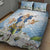 Italy Immaculate Conception Feast Day Quilt Bed Set Virgin Mary with Cross And Lily Flower - Wonder Print Shop