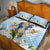 Italy Immaculate Conception Feast Day Quilt Bed Set Virgin Mary with Cross And Lily Flower - Wonder Print Shop