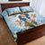 Italy Immaculate Conception Feast Day Quilt Bed Set Virgin Mary with Cross And Lily Flower - Wonder Print Shop
