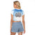 Italy Immaculate Conception Feast Day Raglan Cropped T Shirt Virgin Mary with Cross And Lily Flower LT19