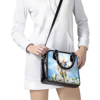 Italy Immaculate Conception Feast Day Shoulder Handbag Virgin Mary with Cross And Lily Flower - Wonder Print Shop