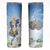 Italy Immaculate Conception Feast Day Skinny Tumbler Virgin Mary with Cross And Lily Flower - Wonder Print Shop