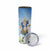 Italy Immaculate Conception Feast Day Skinny Tumbler Virgin Mary with Cross And Lily Flower - Wonder Print Shop