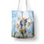 Italy Immaculate Conception Feast Day Tote Bag Virgin Mary with Cross And Lily Flower - Wonder Print Shop