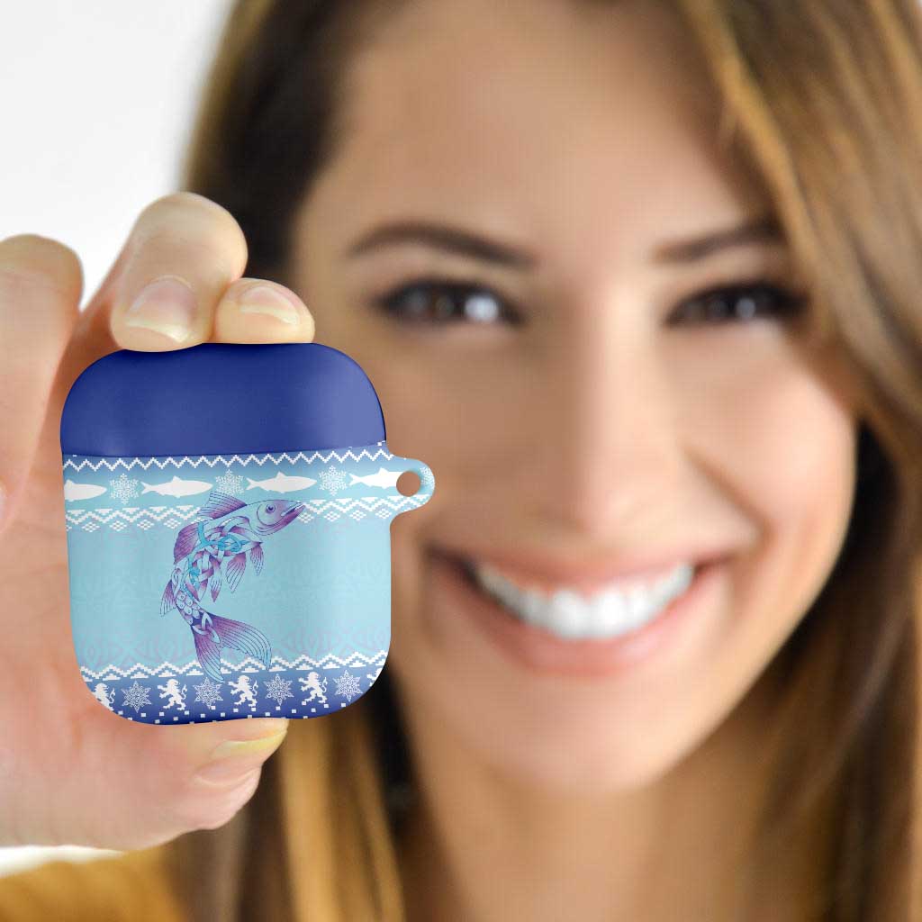 Cardiganshire Wales Christmas AirPods Case Ceredigion Herring Celtic Knot - Wonder Print Shop