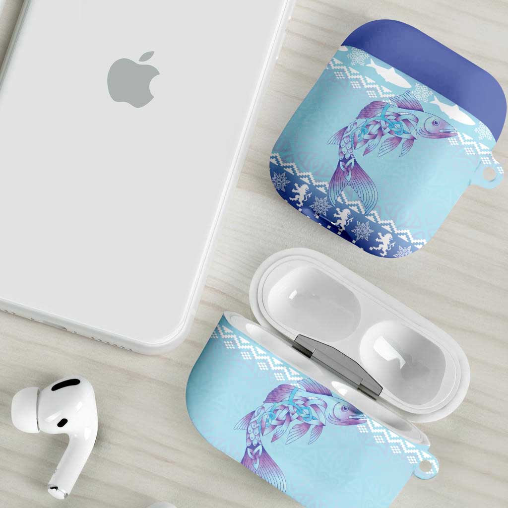 Cardiganshire Wales Christmas AirPods Case Ceredigion Herring Celtic Knot - Wonder Print Shop