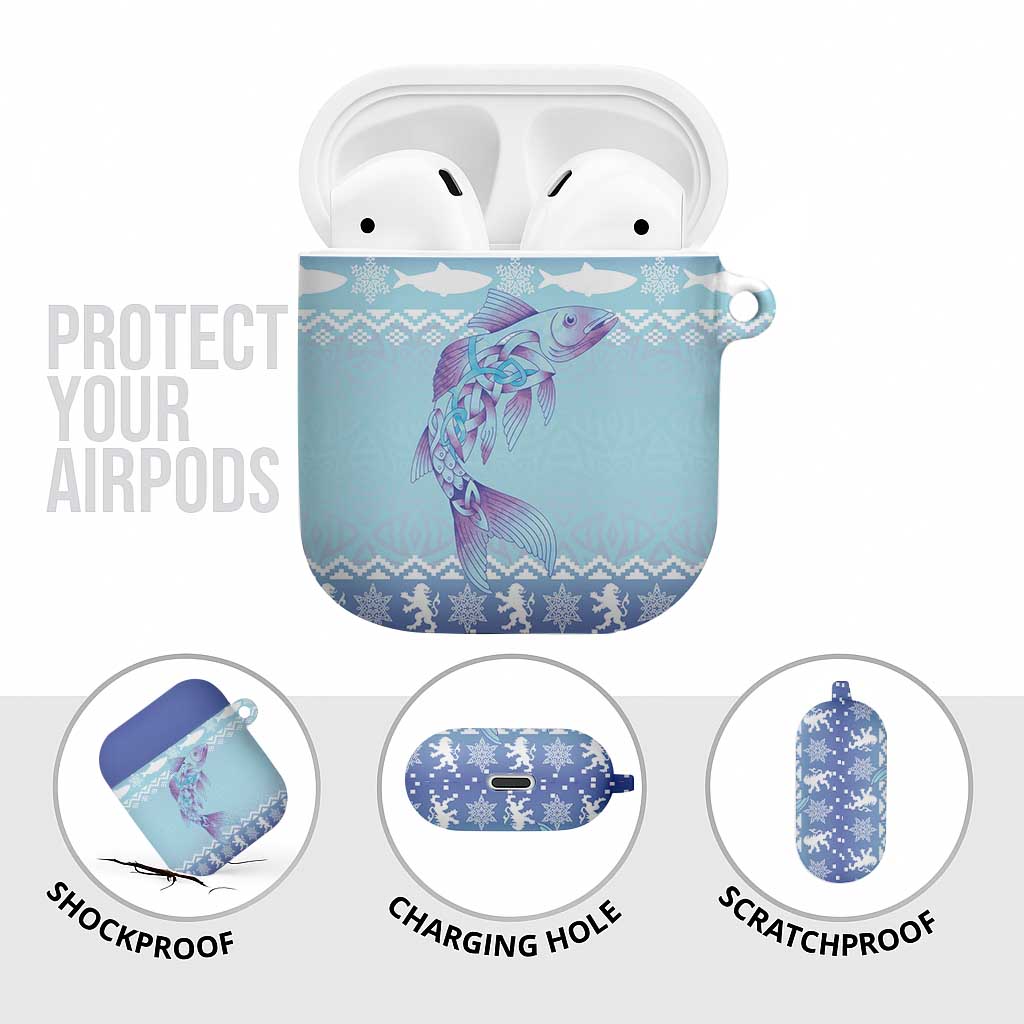 Cardiganshire Wales Christmas AirPods Case Ceredigion Herring Celtic Knot - Wonder Print Shop