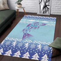 Cardiganshire Wales Christmas Area Rug Ceredigion Herring Celtic Knot - Wonder Print Shop