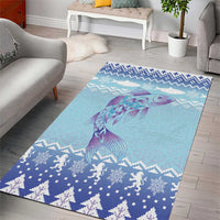 Cardiganshire Wales Christmas Area Rug Ceredigion Herring Celtic Knot - Wonder Print Shop