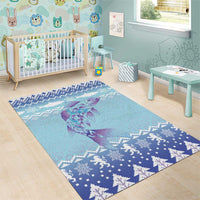 Cardiganshire Wales Christmas Area Rug Ceredigion Herring Celtic Knot - Wonder Print Shop