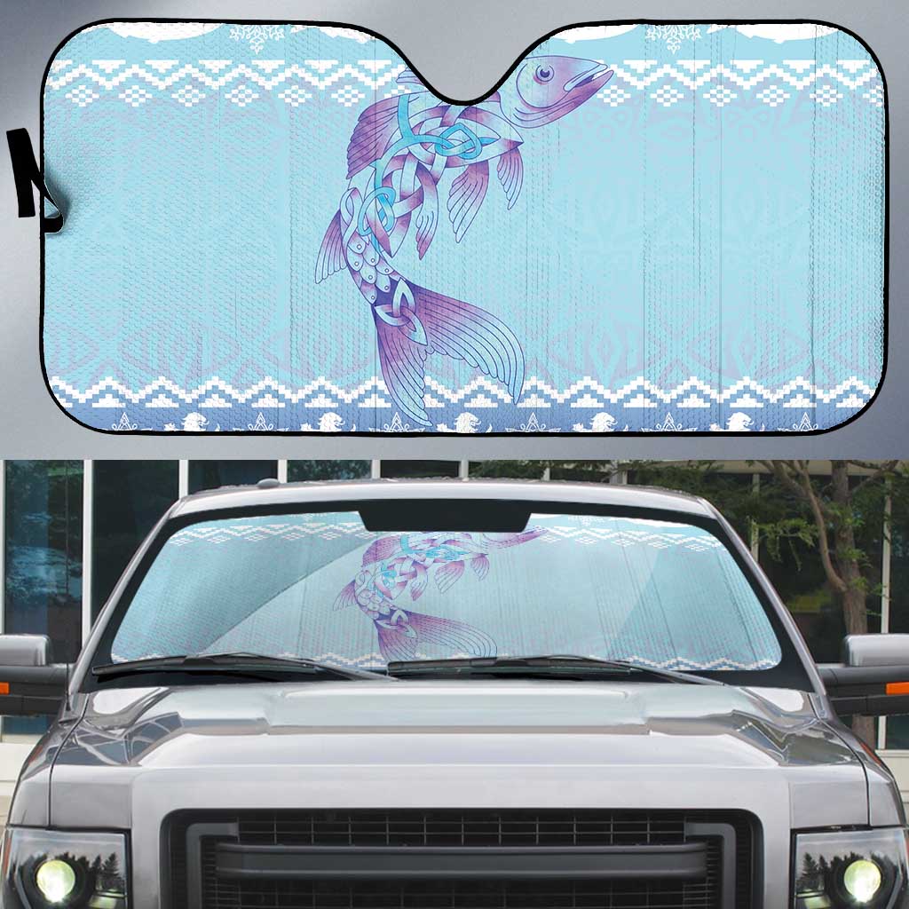 Cardiganshire Wales Christmas Auto Sun Shade Ceredigion Herring Celtic Knot - Wonder Print Shop
