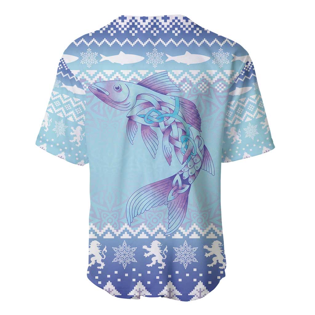 Cardiganshire Wales Christmas Baseball Jersey Ceredigion Herring Celtic Knot - Wonder Print Shop