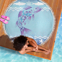 Cardiganshire Wales Christmas Beach Blanket Ceredigion Herring Celtic Knot - Wonder Print Shop