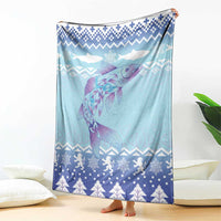 Cardiganshire Wales Christmas Blanket Ceredigion Herring Celtic Knot - Wonder Print Shop