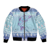 Cardiganshire Wales Christmas Bomber Jacket Ceredigion Herring Celtic Knot - Wonder Print Shop
