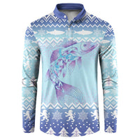 Cardiganshire Wales Christmas Button Sweatshirt Ceredigion Herring Celtic Knot - Wonder Print Shop