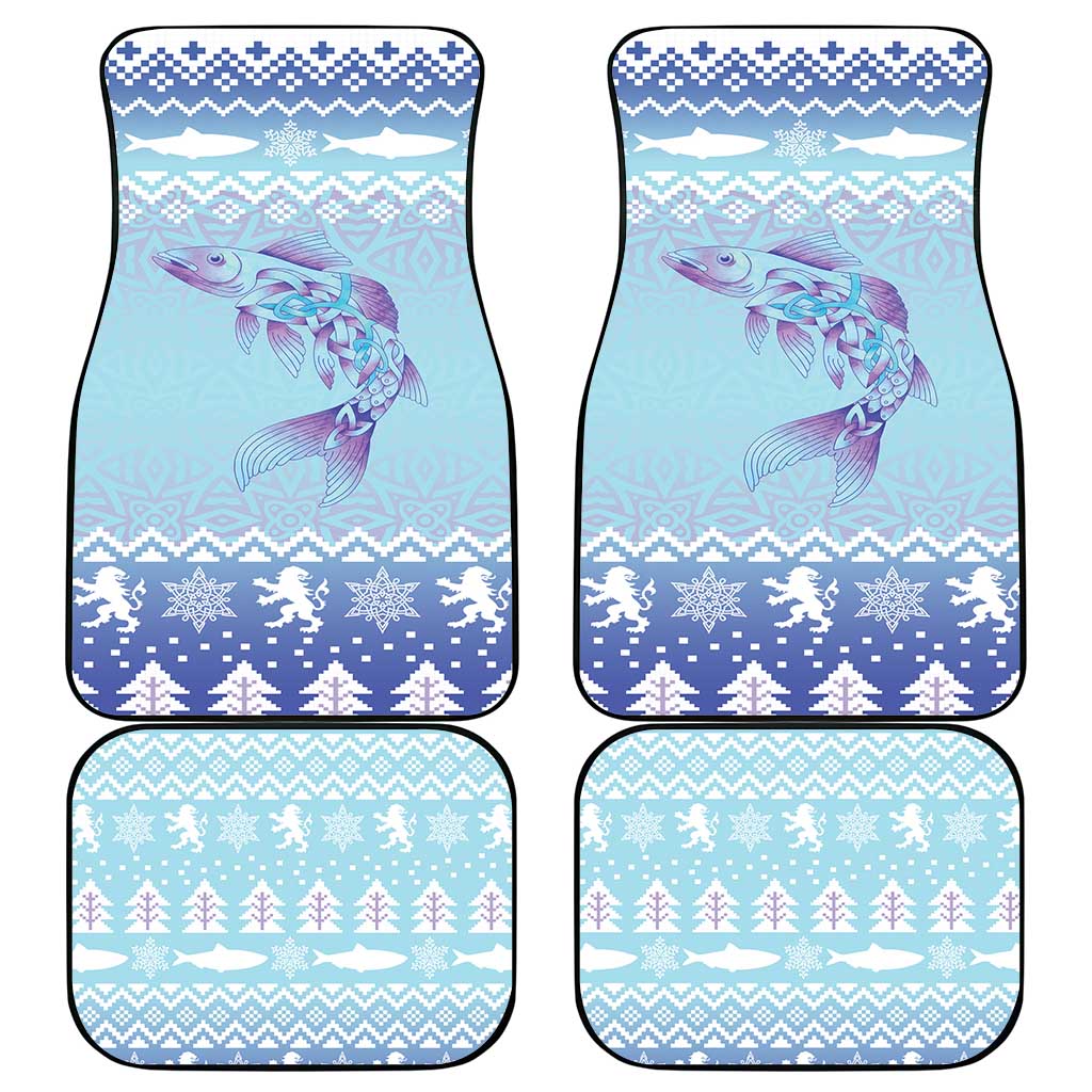 Cardiganshire Wales Christmas Car Mats Ceredigion Herring Celtic Knot - Wonder Print Shop