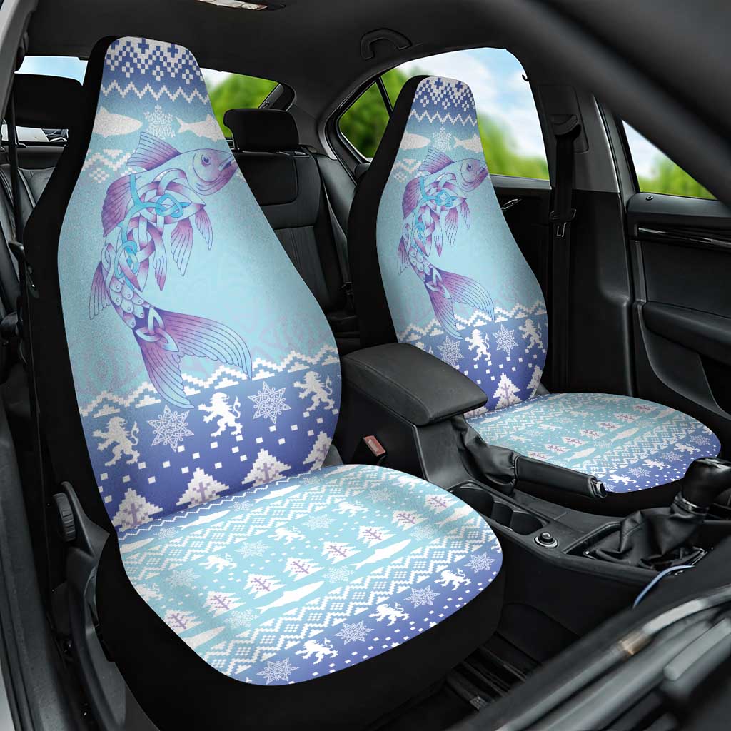 Cardiganshire Wales Christmas Car Seat Cover Ceredigion Herring Celtic Knot - Wonder Print Shop