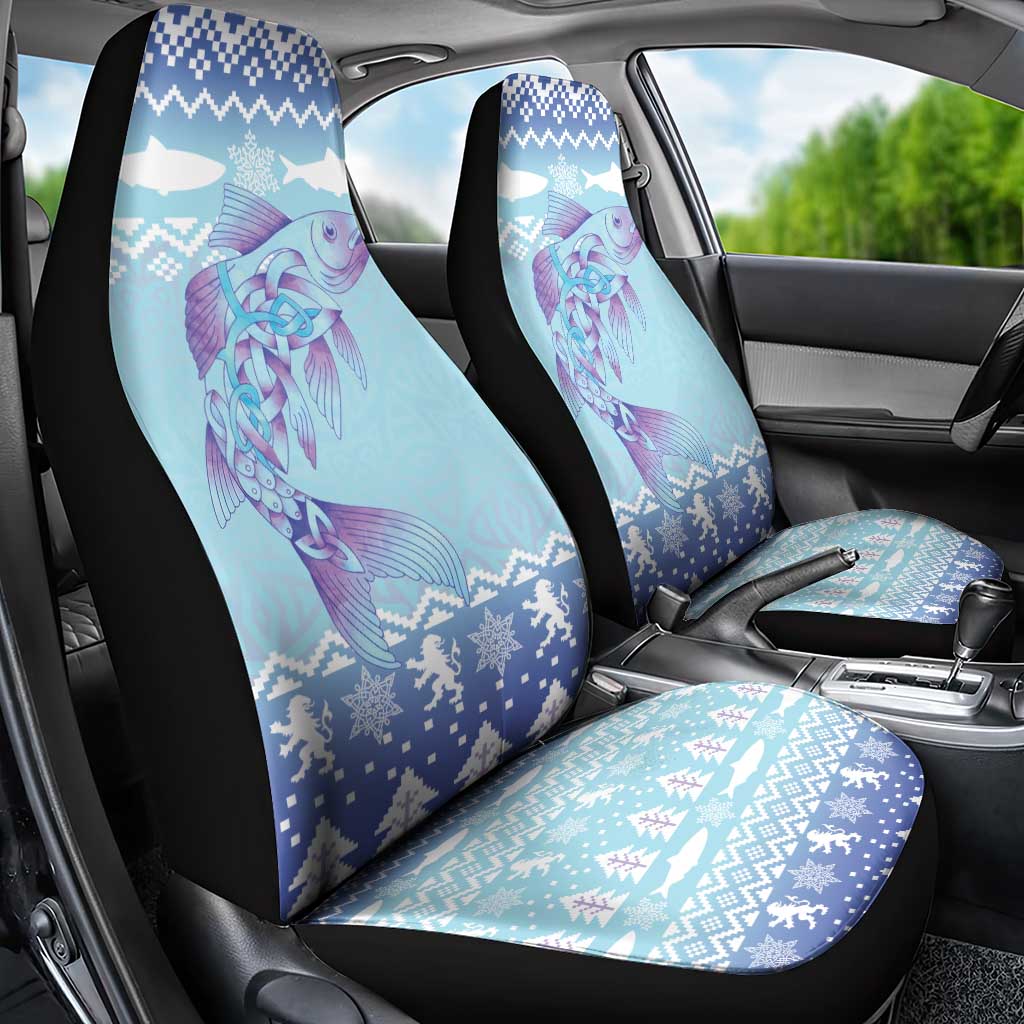 Cardiganshire Wales Christmas Car Seat Cover Ceredigion Herring Celtic Knot - Wonder Print Shop