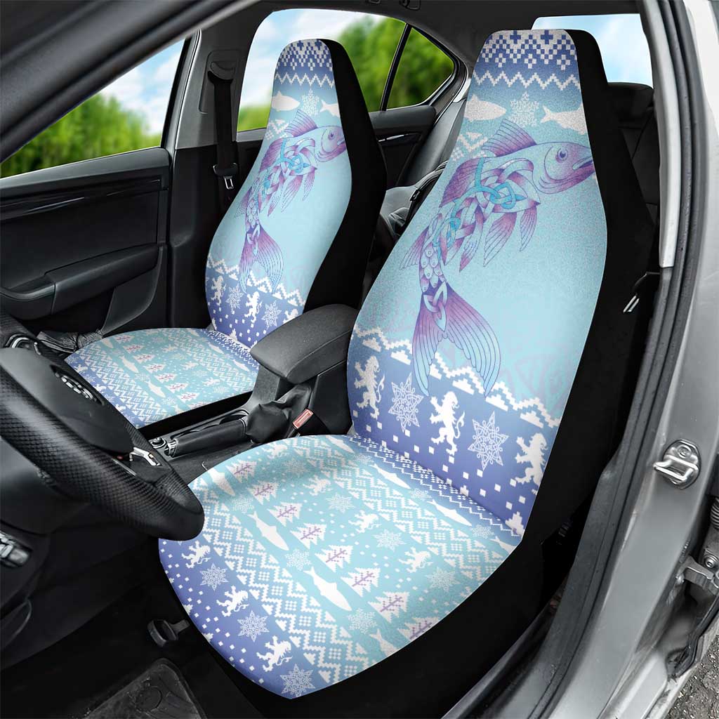 Cardiganshire Wales Christmas Car Seat Cover Ceredigion Herring Celtic Knot - Wonder Print Shop