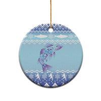 Cardiganshire Wales Christmas Ceramic Ornament Ceredigion Herring Celtic Knot - Wonder Print Shop