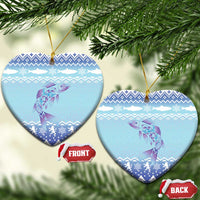 Cardiganshire Wales Christmas Ceramic Ornament Ceredigion Herring Celtic Knot - Wonder Print Shop