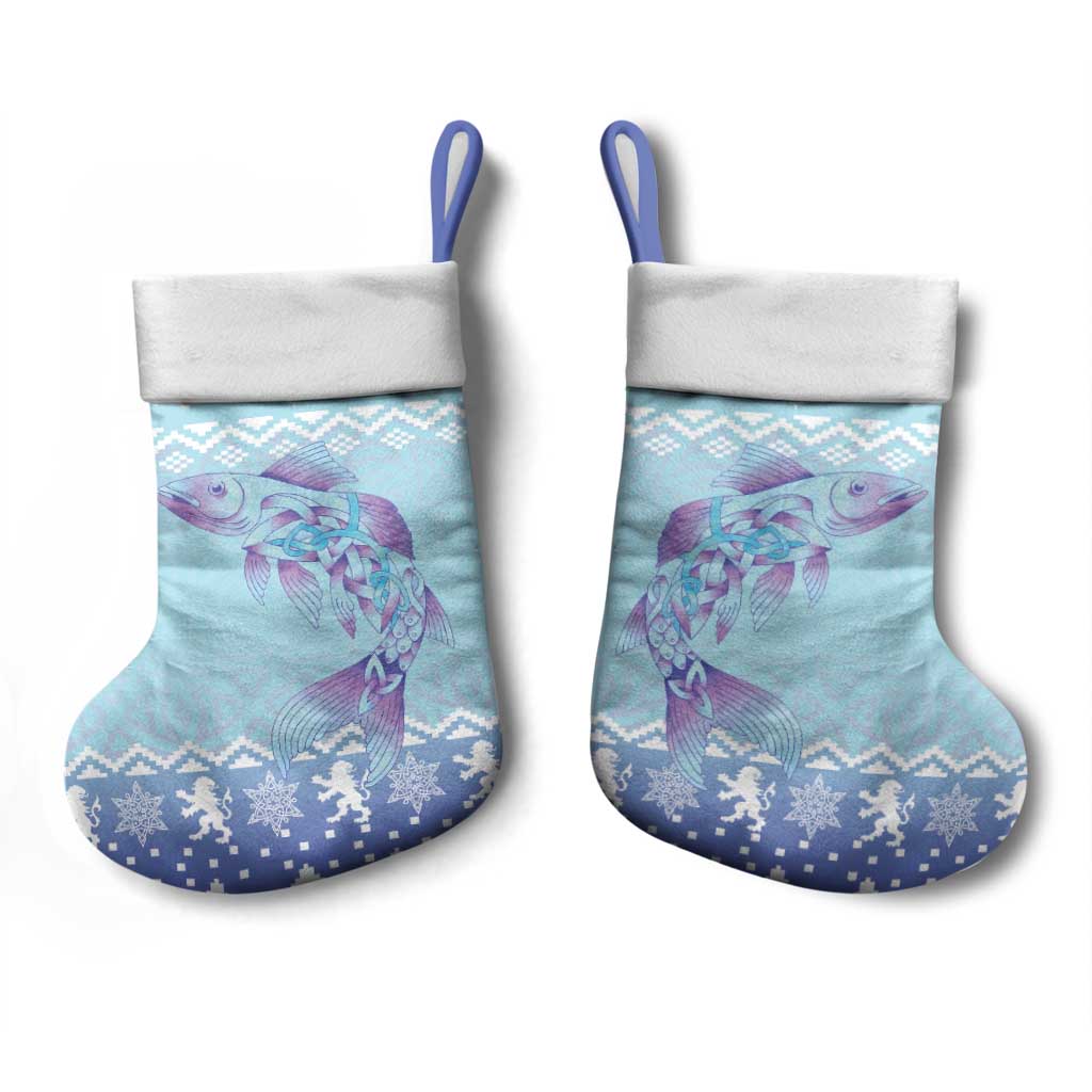Cardiganshire Wales Christmas Stocking Ceredigion Herring Celtic Knot - Wonder Print Shop