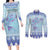 Cardiganshire Wales Christmas Couples Matching Long Sleeve Bodycon Dress and Long Sleeve Button Shirt Ceredigion Herring Celtic Knot - Wonder Print Shop