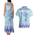 Cardiganshire Wales Christmas Couples Matching Tank Maxi Dress and Hawaiian Shirt Ceredigion Herring Celtic Knot - Wonder Print Shop