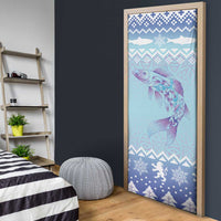 Cardiganshire Wales Christmas Door Cover Ceredigion Herring Celtic Knot - Wonder Print Shop